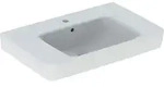 Geberit Renova Plan Aufsatz-WT mit Ablagefl. 75x48cm, m. Hl., m. &Uuml;l., wei&szlig;