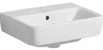 Geberit Renova Plan Handwaschbecken, 45x34cm o. Hl., m. &Uuml;l., wei&szlig;, KeraTect