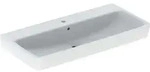 Geberit Renova Plan Aufsatz-WT 100x48cm mit Hahnloch, mit &Uuml;berlauf, wei&szlig;
