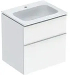 Geberit iCon Set MWT m. US, 2 Schubl. 60x63x48cm, wei&szlig; hgl./Griff wei&szlig; matt