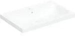 Geberit iCon Light Aufsatzwaschtisch 75x48cm mit Hahnloch, mit &Uuml;berlauf, wei&szlig;