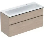Geberit iCon Set MWT m. US, 2 Schubl. 120x63x48cm, Eiche/Gr. lava/KeraTect