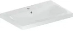 Geberit iCon Light Waschtisch 75x48cm mit Hahnloch, mit &Uuml;l., wei&szlig;, KeraTect