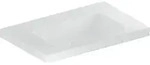 Geberit iCon Light Waschtisch 75x48cm Ablagefl., o. Hl., o. &Uuml;l., wei&szlig; KeraTect