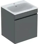 Geberit Renova Plan Set MWT m. US, 1 Schubl. 55x62,2x48cm5, lava/KeraTect
