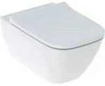 Geberit Smyle Set Wand-WC eckig, mit WC-Sitz Tiefsp&uuml;ler, Rimfree, geschl. Form, ...