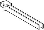 Geberit Doppelhandtuchhalter chrom zu Geberit Monolith Sanit&auml;rmodul f&uuml;r WT...