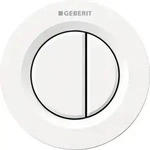 Geberit Typ 01 Fernbet&auml;tigung, rund, pmeum. 2-M-Sp., UP-Dr&uuml;cker, wei&szlig;