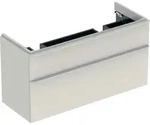 Geberit Smyle Unterschrank f&uuml;r DWT, eckig m. 2 Schubl., 118,4x61,7x47cm, sand-gr...