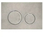 Geberit Sigma50 (ex Sigma21) BetPl., 2-M-Sp. Round, Metallfarbe verchr., Betonop...