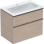 Geberit iCon Set MWT m. US, 2 Schubl. 75x63x48cm, Eiche/Gr. lava/KeraTect