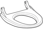 Geberit WC-Sitzring f. Geberit AquaClean 4000 wei&szlig;-alpin