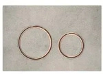 Geberit Sigma50 (ex Sigma21) BetPl., 2-M-Sp. Round, Metallfarbe rotgold, Betonop...