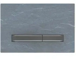 Geberit Sigma50 BetPl., f&uuml;r 2-Mengen-Sp&uuml;lung Square, Metallfarbe schwarzchr., Mu...