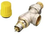 Danfoss Ventilgeh&auml;use RA-UN 15 R 1/2, UK (Axial), matt vernickelt