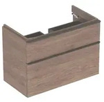 Geberit Smyle US f&uuml;r WT, eckig, m. 2 Schubl. 88,4x61,7x47cm, Nussbaum