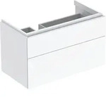 Geberit Xeno2 Unterschrank f. WT m. Ablg. re m. 2 Schubl., 88x53x46,2cm, wei&szlig;
