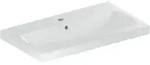 Geberit iCon Light WT 75x42cm, verk. Ausld. mit Hahnloch, mit &Uuml;l., wei&szlig;,...