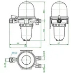 OVENTROP-&Ouml;lfilter/Entl&uuml;fter TOC-Duo-3" G3/8 IG x G3/8 AG, Siku 25-40my, o....