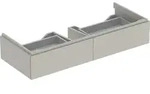 Geberit Xeno2 Unterschrank f. WT m. B:120cm m. 2 Schubl., 117,4x22x46,2cm, greig...