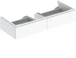 Geberit Xeno2 Unterschrank f. WT m. B:120cm m. 2 Schubl., 117,4x22x46,2cm, wei&szlig;