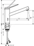Hansgrohe Sp&uuml;ltischmischer 150 Zesis M33 1jet chrom