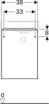 Geberit Xeno2 Unterschrank f. Handwaschbecken mit einer T&uuml;r, 38x52,5x26,5cm, gre...