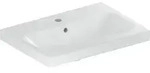 Geberit iCon Light WT 60x42cm, verk. Ausld. mit Hahnloch, mit &Uuml;l., wei&szlig;, KeraTec...