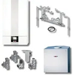 Wolf Paket Brennwerttherme CGB-2-14 Speicher CSW-120, BM-2, Aufputz