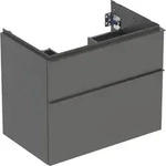 Geberit iCon Unterschrank f&uuml;r WT, 2 Schubl. 74x61,5x47,6cm, lava