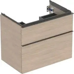 Geberit iCon Unterschrank f&uuml;r WT, 2 Schubl. 74x61,5x47,6cm, Eiche/Gr. Lava
