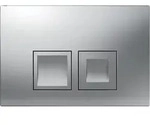 Geberit Delta25 (ex Delta35) BetPl., 2-M-Sp. Square, mattverchromt