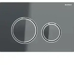 Geberit Sigma50 (ex Sigma21) BetPl., 2-M-Sp. Round, Metallfarbe verchr., lava