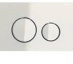 Geberit Sigma50 (ex Sigma21) BetPl., 2-M-Sp. Round, Metallfarbe verchr., sandgra...
