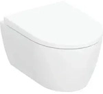 Geberit iCon Set Wand-WC mit WC-Sitz, Rimfree Tiefsp&uuml;l-WC, verk. Ausl. 49cm, wei...