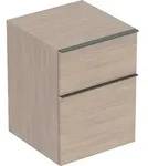 Geberit iCon Seitenschrank, 2 Schubladen 45x60x47,6cm, Eiche/Gr. Lava