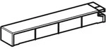 Geberit Sp&uuml;lkastendeckel zu Geberit Monolith Sanit&auml;rmodul f&uuml;r WC Aluminum