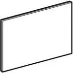 Geberit Sigma80 BetPl., eckig, f&uuml;r 2-M-Sp. 4,1V, (bis Bj 2022), verspiegelt