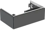 Geberit ONE Unterschrank f&uuml;r WT/-Platte 1 Schubl., 74x26,6x47cm, schwarz matt