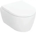 Geberit iCon Set Wand-WC mit WC-Sitz, Rimfree Tiefsp&uuml;l-WC, verk. Ausl. 49cm,...