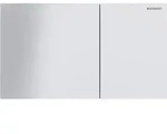 Geberit Sigma70 BetPl., f&uuml;r 2-Mengen-Sp&uuml;lung Square, Glas wei&szlig;