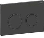 Geberit Omega20BetPl., rund, f&uuml;r 2-Mengen-Sp. schwarz matt, Etc /schwarz...