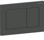 Geberit Omega20 Bet&auml;tigungsplatte, eckig 2-M-Sp., swm, Etc /schwarz gl&auml;nzend