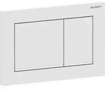 Geberit Omega20 Bet&auml;tigungsplatte, eckig 2-M-Sp., wei&szlig; matt, Etc/ wei&szlig;...