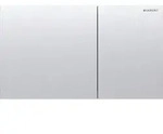 Geberit Sigma70 BetPl., eckig, f. 2-Mengen-Sp geb&uuml;rstet, Etc
