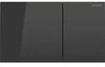 Geberit Sigma70 BetPl., f&uuml;r 2-Mengen-Sp&uuml;lung Square, Glas schwarz