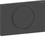 Geberit Sigma10 BetPl., rund, Sp&uuml;l-Stopp Sp. schwarz matt, Etc/ schwarz...