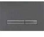 Geberit Sigma50 BetPl., f&uuml;r 2-Mengen-Sp&uuml;lung Square, Metallfarbe schwchr.,