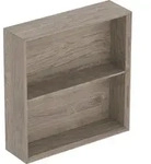 Geberit Regal quadratisch 45x46,7x13,2cm, Nussbaum hickory