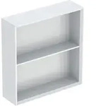 Geberit Regal quadratisch 45x46,7x13,2cm, wei&szlig; hochglanz